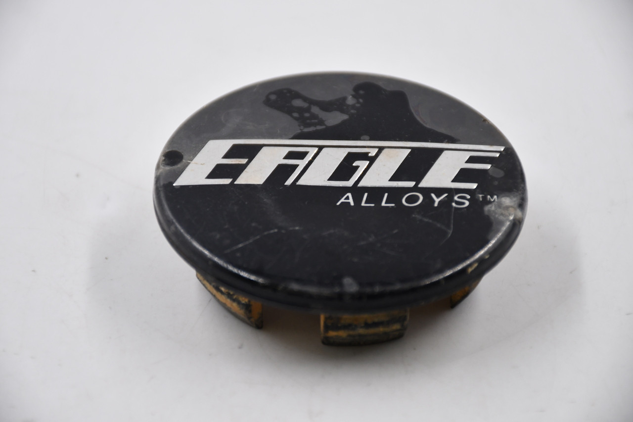 Eagle Alloys Black w/ Chrome Logo Wheel Center Cap Hub Cap 138EA/BLK 2.5"