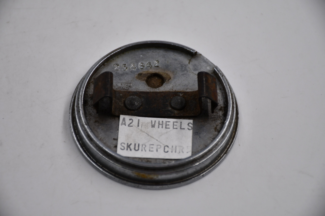 Chryler Dodge Plymouth Chrome Aluminum w/ Black & Chrome Logo Wheel Center Cap Hub Cap 254842(CHRY,REC) 2.3125" 83-'85 Dodge Aries Plymouth Reliant 13" Wheel Emblem