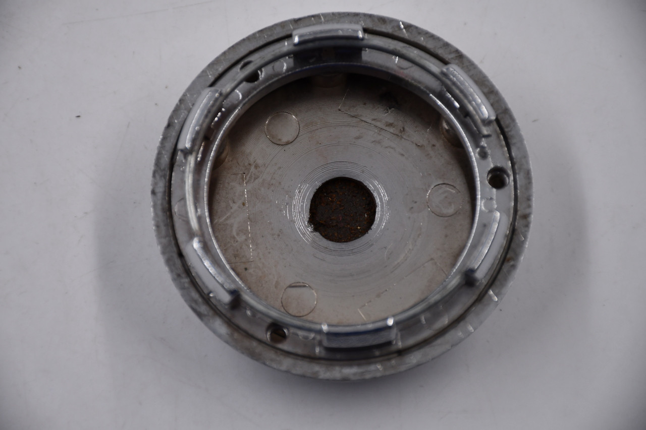 Fast Wheels Chrome w/Textured Inset Wheel Center Cap Hub Cap F/2.5 2.5"