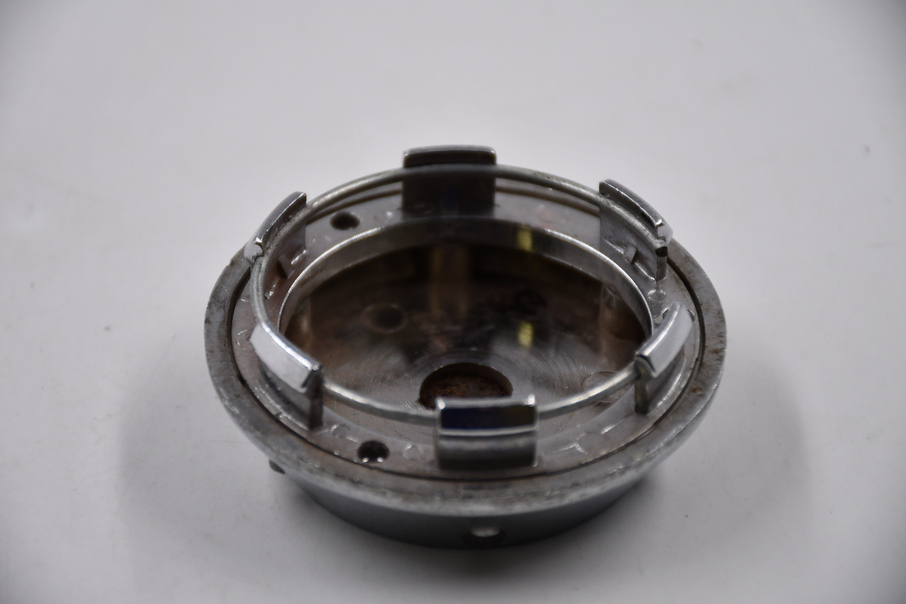 Fast Wheels Chrome w/Textured Inset Wheel Center Cap Hub Cap F/2.5 2.5"