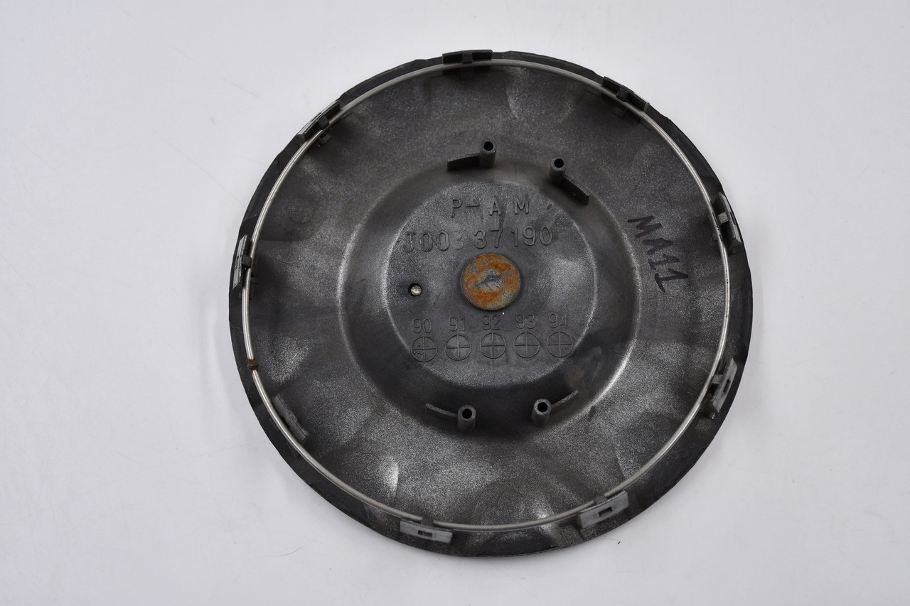 Mazda Silver w/ Chrome Logo Wheel Center Cap Hub Cap J003 37 190 6.25" 90-'94 Mazda 929 OEM