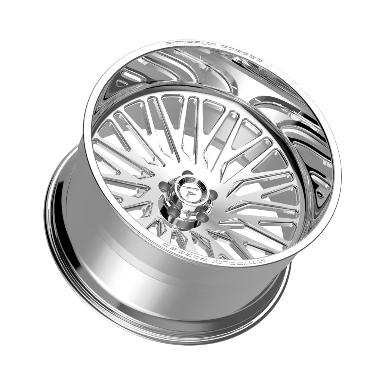 26" Fittipaldi Off Road FTF500P 26x16 Polished 8x6.5 Wheel -101mm Truck Rim