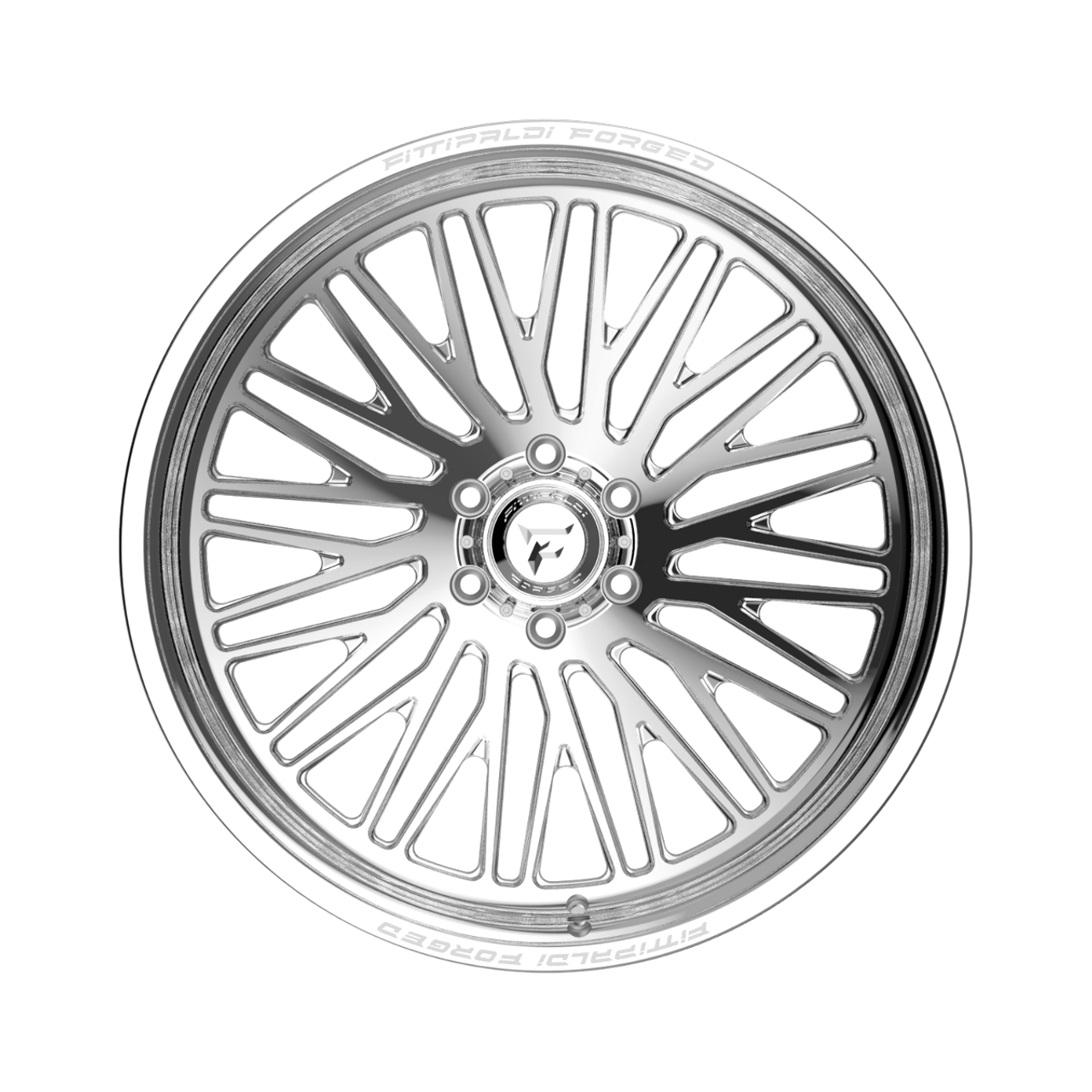 26" Fittipaldi Off Road FTF505P 26x16 Polished 8x6.5 Wheel -101mm Truck Rim