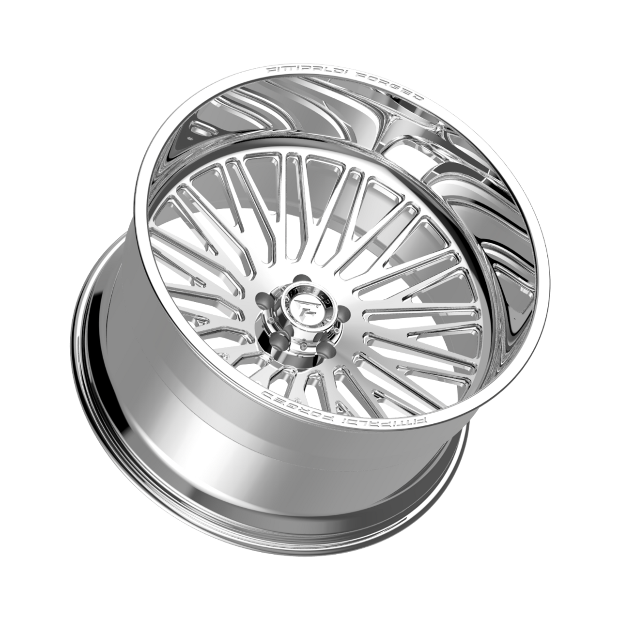 26" Fittipaldi Off Road FTF505P 26x16 Polished 8x6.5 Wheel -101mm Truck Rim