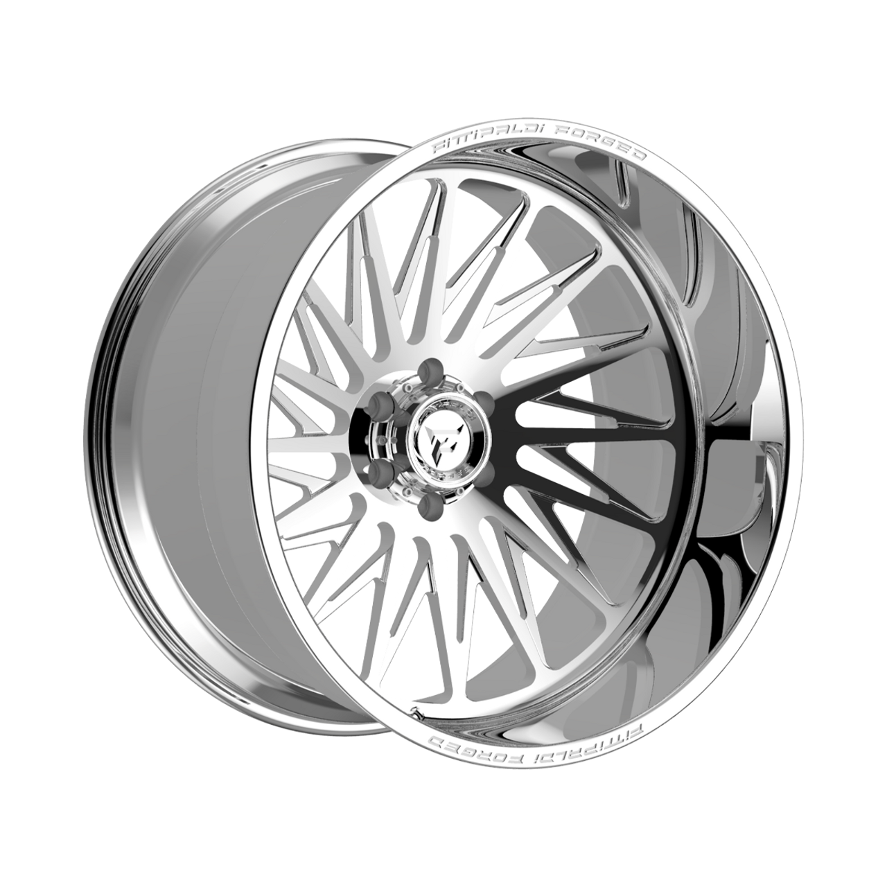 24" Fittipaldi Off Road FTF506P 24x14 Polished 6x5.5 Wheel -76mm Lifted Rim