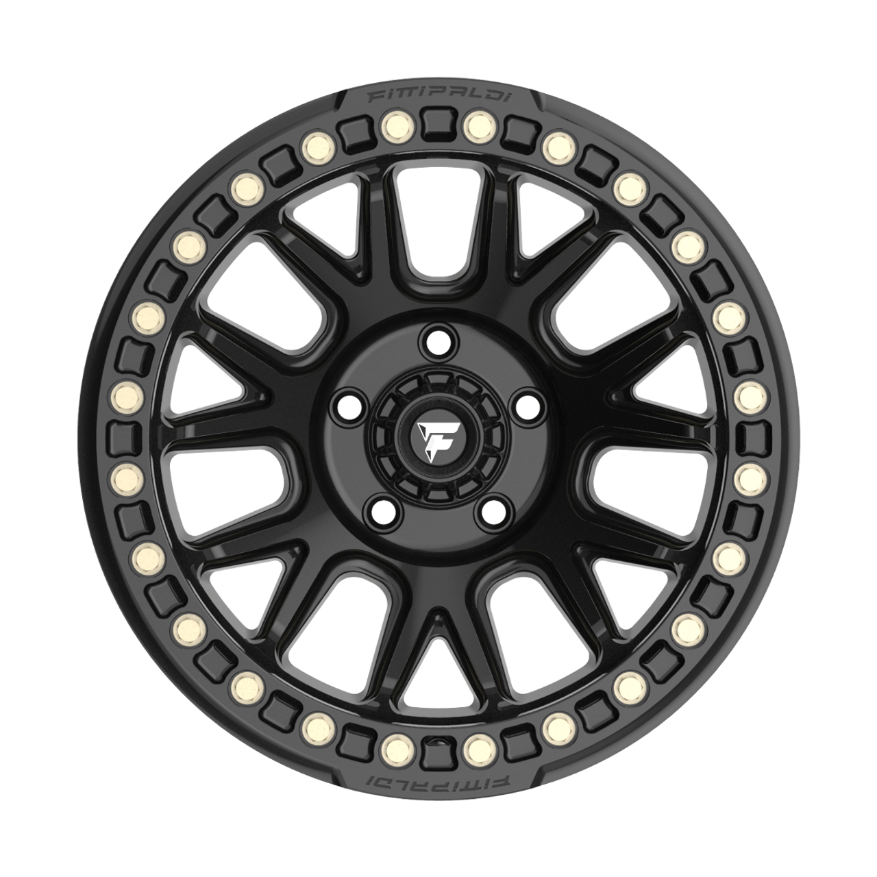 17" Fittipaldi Off Road FB151B 17x9 Satin Black 6x5.5 Wheel -38mm Lifted Rim