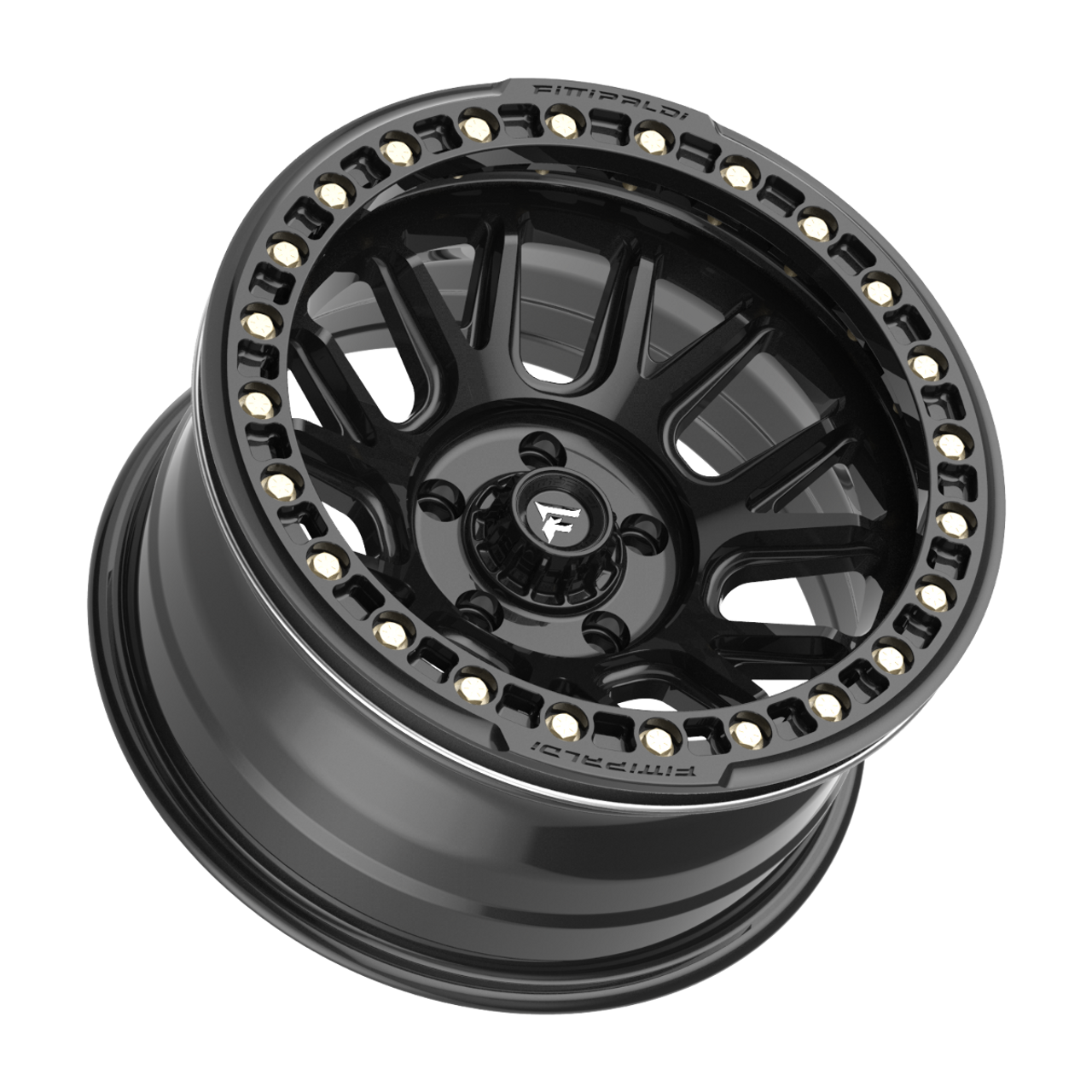 17" Fittipaldi Off Road FB151B 17x9 Satin Black 6x5.5 Wheel -38mm Lifted Rim