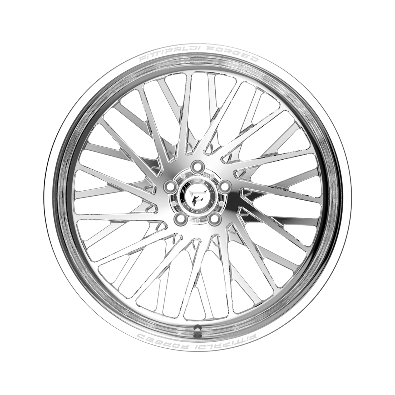26" Fittipaldi Off Road FTF501P 26x16 Polished 8x6.5 Wheel -101mm Truck Rim