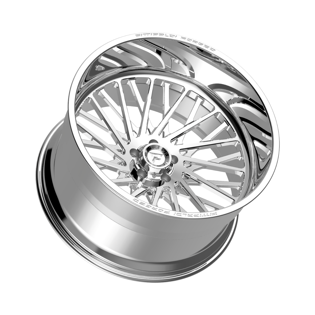 26" Fittipaldi Off Road FTF501P 26x16 Polished 8x6.5 Wheel -101mm Truck Rim