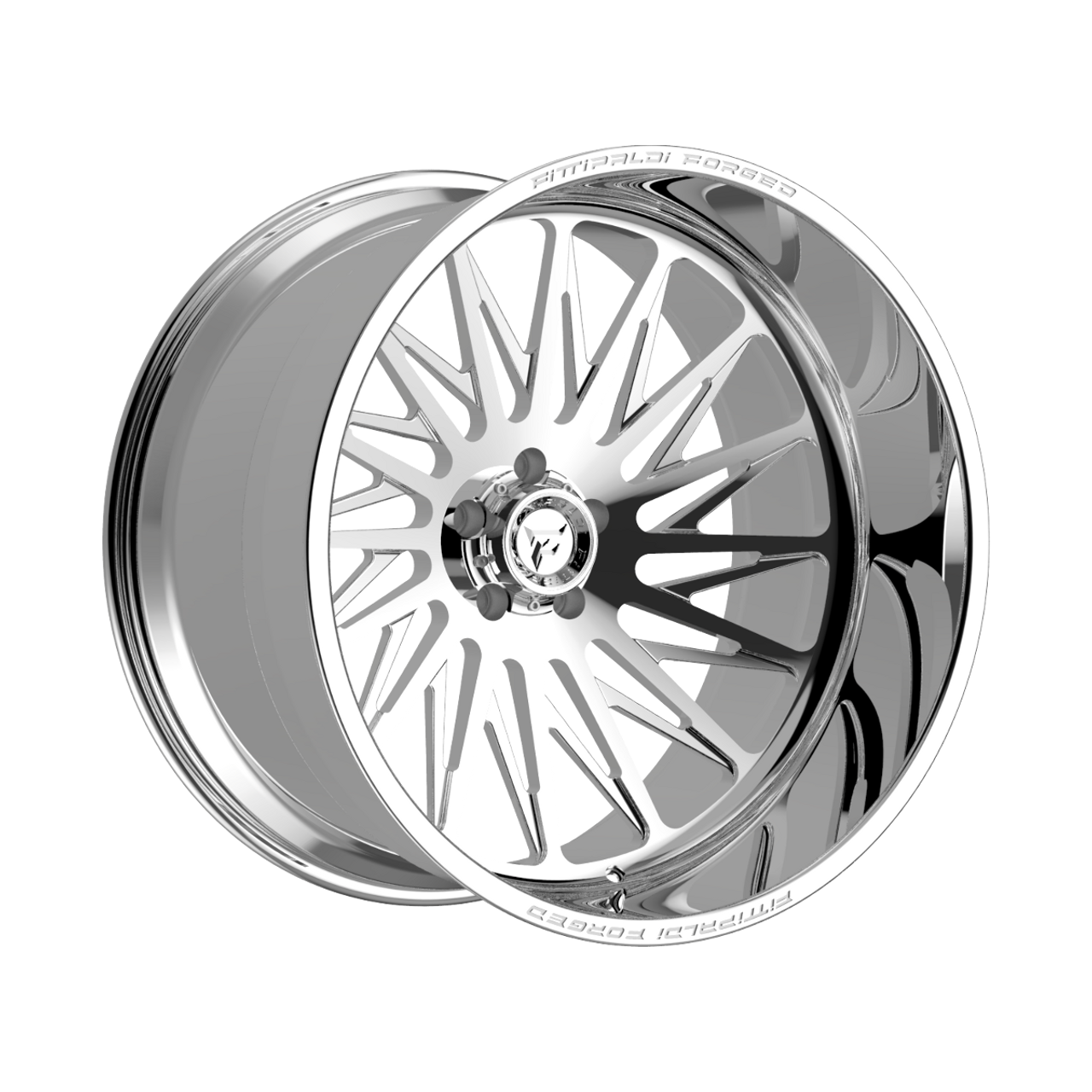 24" Fittipaldi Off Road FTF506P 24x14 Polished 8x6.5 Wheel -76mm Lifted Rim
