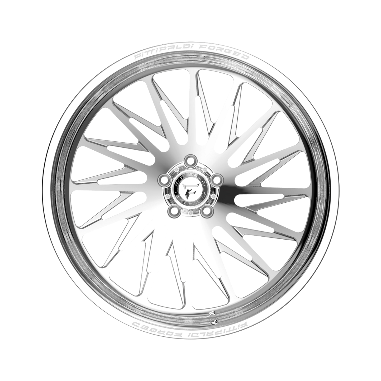 24" Fittipaldi Off Road FTF506P 24x14 Polished 8x6.5 Wheel -76mm Lifted Rim