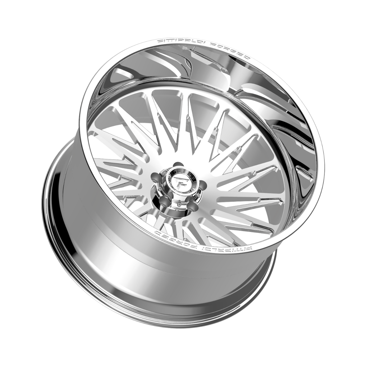 24" Fittipaldi Off Road FTF506P 24x14 Polished 8x6.5 Wheel -76mm Lifted Rim