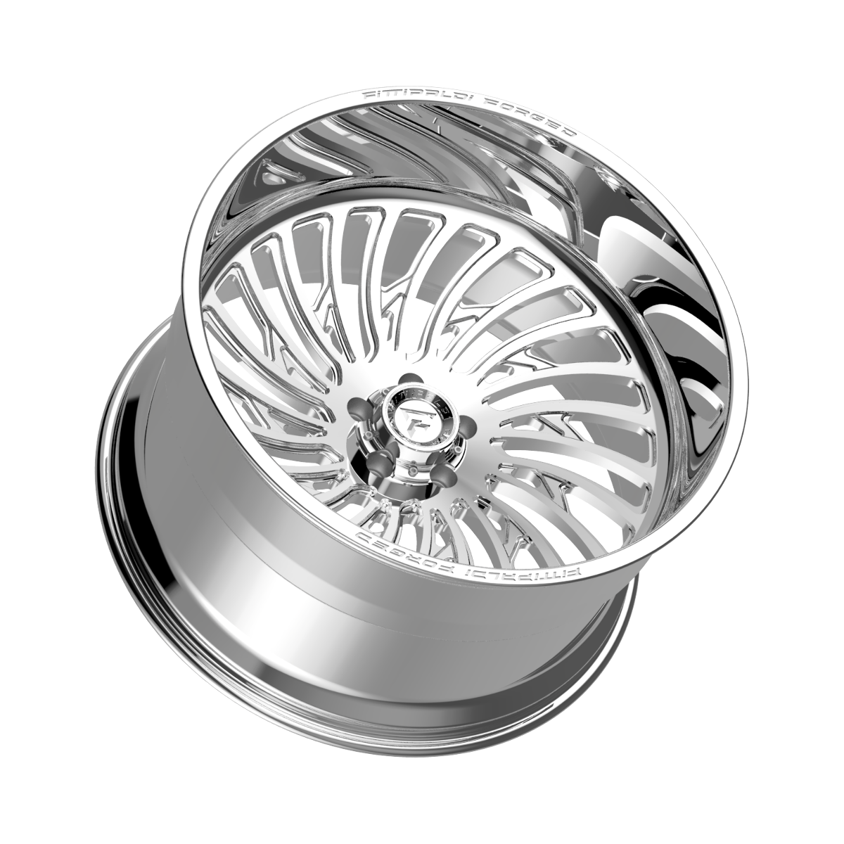 24" Fittipaldi Off Road FTF507P 24x14 Polished 8x170 Wheel -76mm For Ford Rim