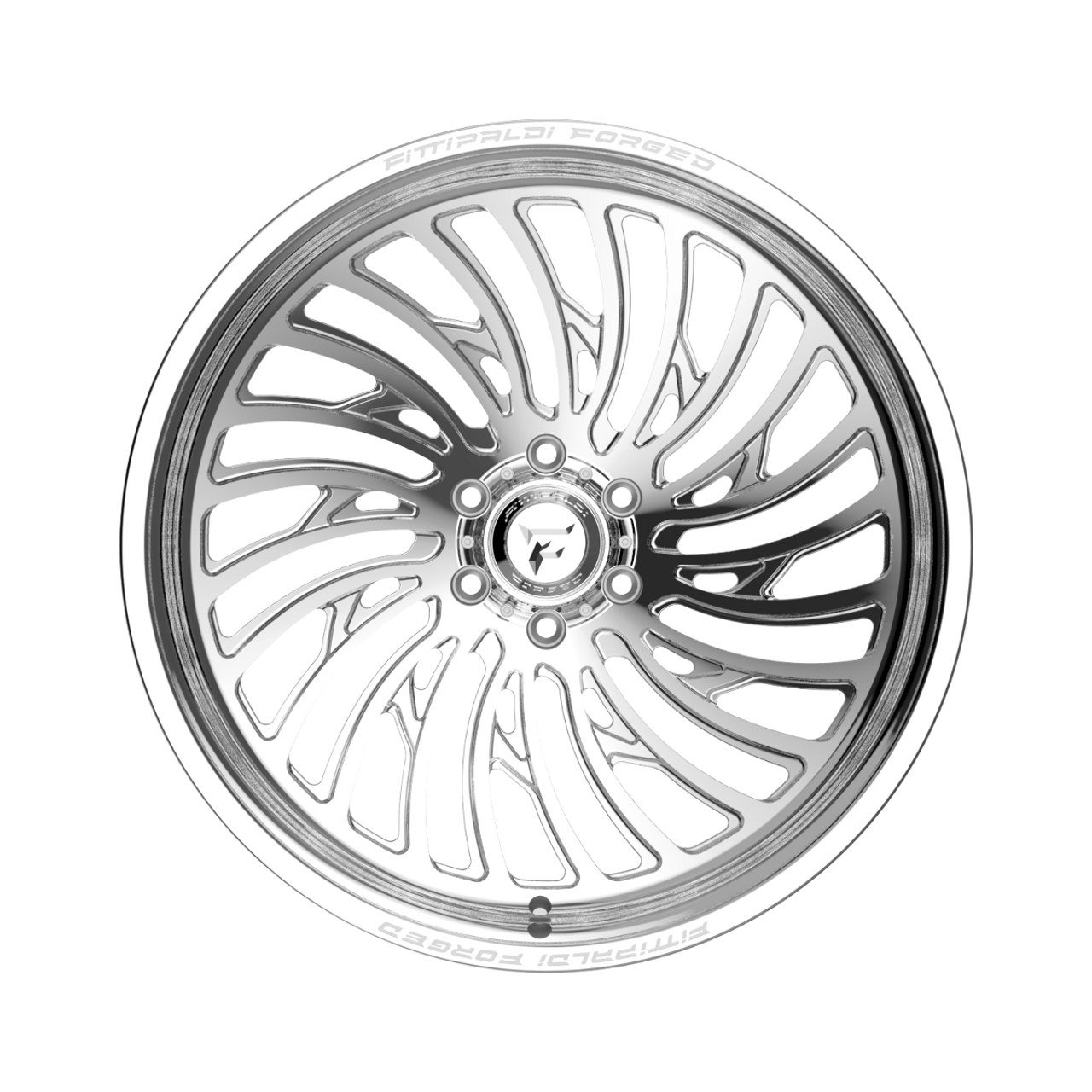 26" Fittipaldi Off Road FTF507P 26x16 Polished 8x6.5 Wheel -101mm Truck Rim