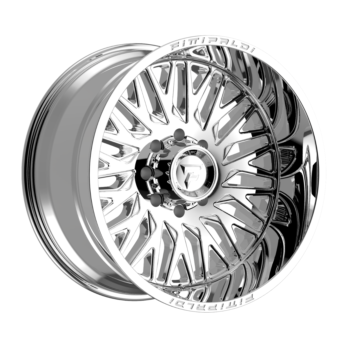 Set 4 26" Fittipaldi Off Road FA07MC 26x12 Mirror Coat 8x6.5 Wheels -44mm Rims