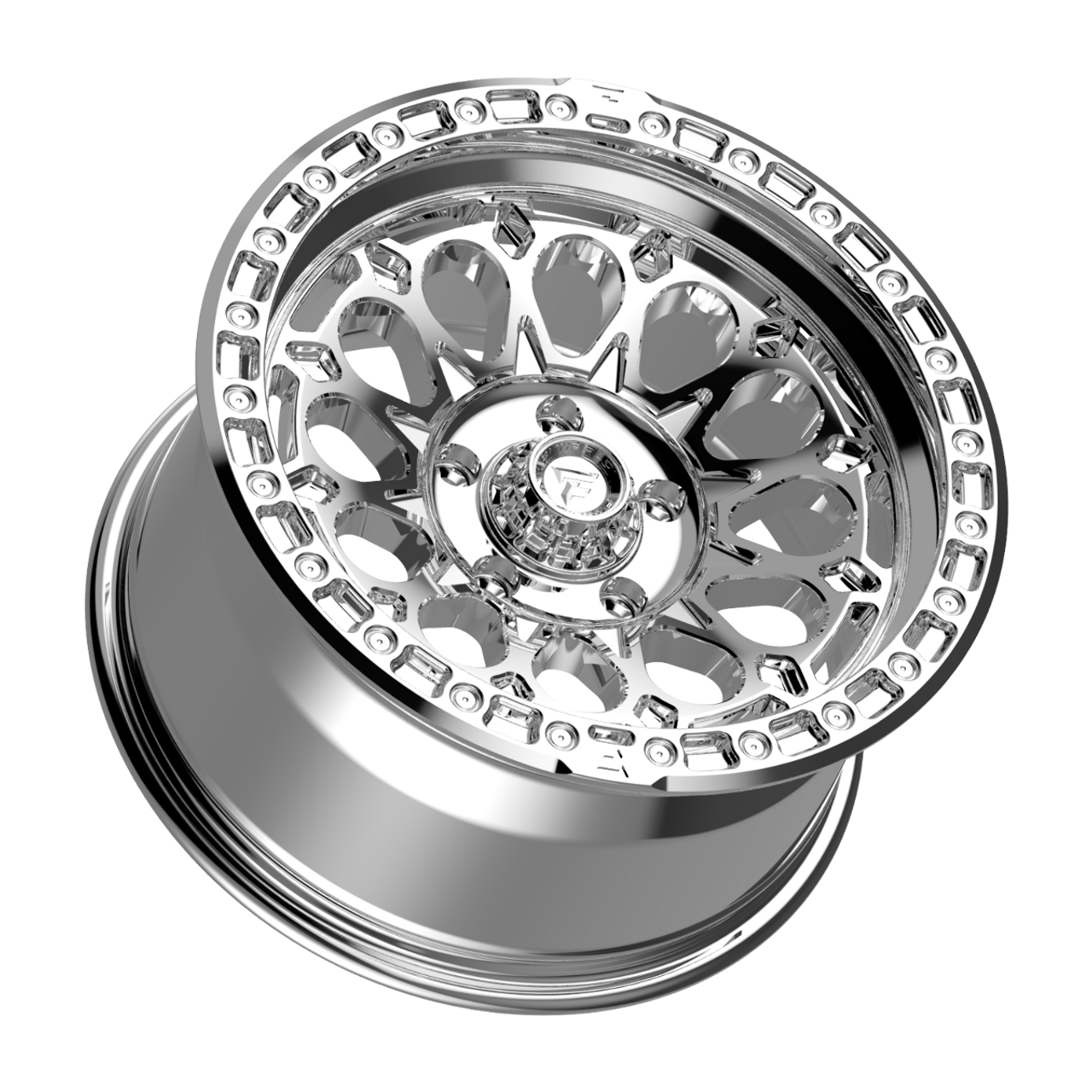 Set 4 17" Fittipaldi Off Road FT101MC 17x9 Mirror Coat Wheels 6x5.5 -12mm Rims