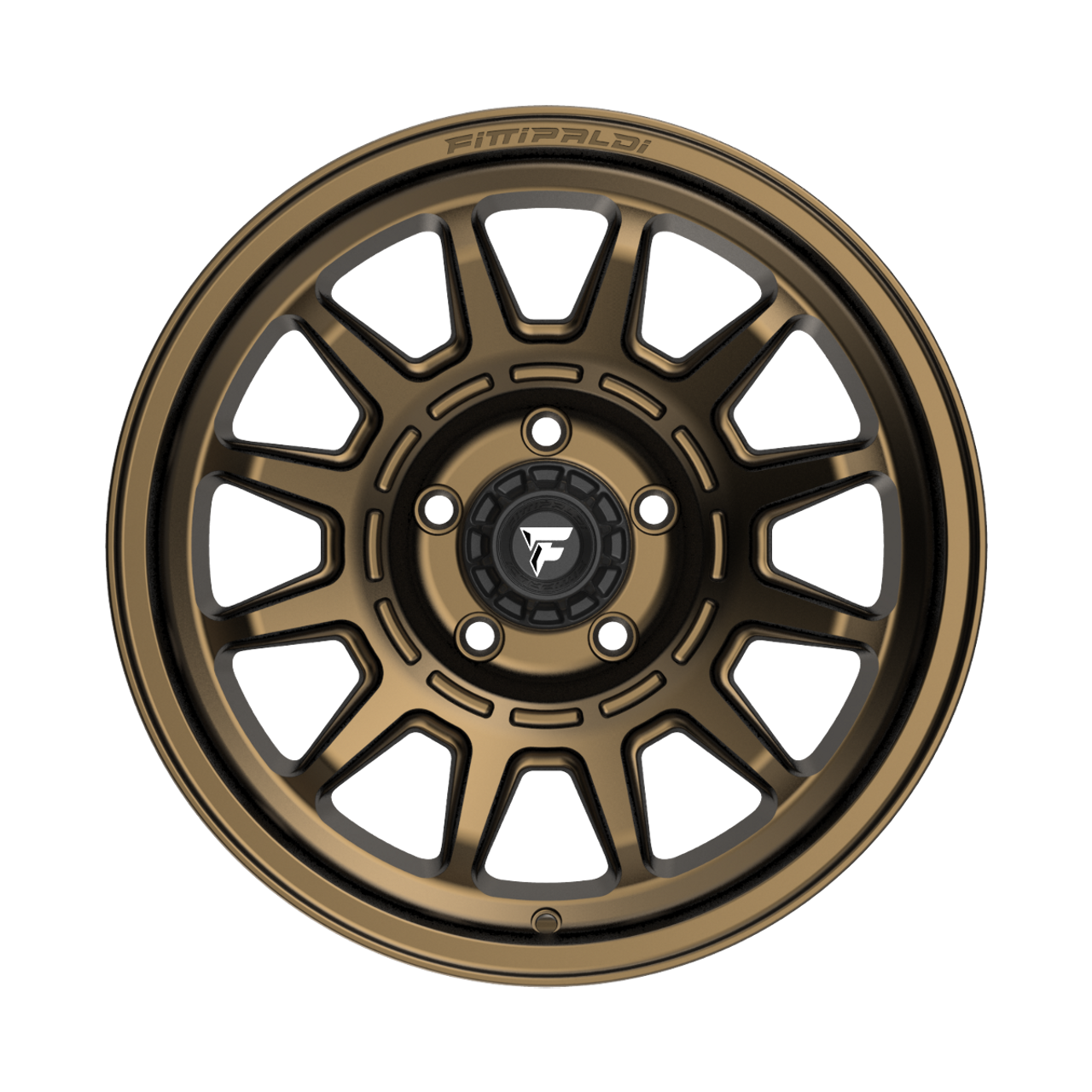 Set 4 17" Fittipaldi Off Road FT102Z 17x8.5 Satin Bronze 5x5 00mm Truck Wheels