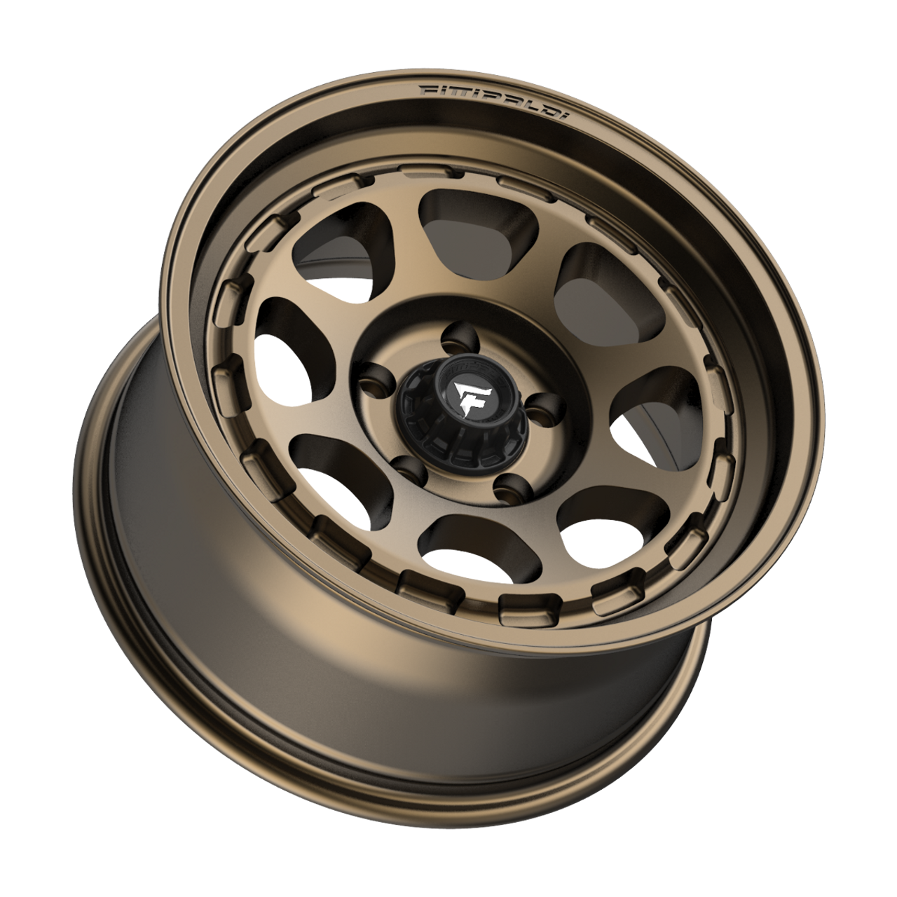 Set 4 17" Fittipaldi Off Road FT103Z 17x8.5 Satin Bronze Wheels 6x5.5 00mm Rims