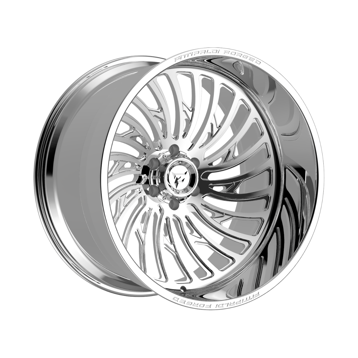 Set 4 24" Fittipaldi Off Road FTF507P 24x14 Polished 5X5.00 Wheels  -76mm Rims