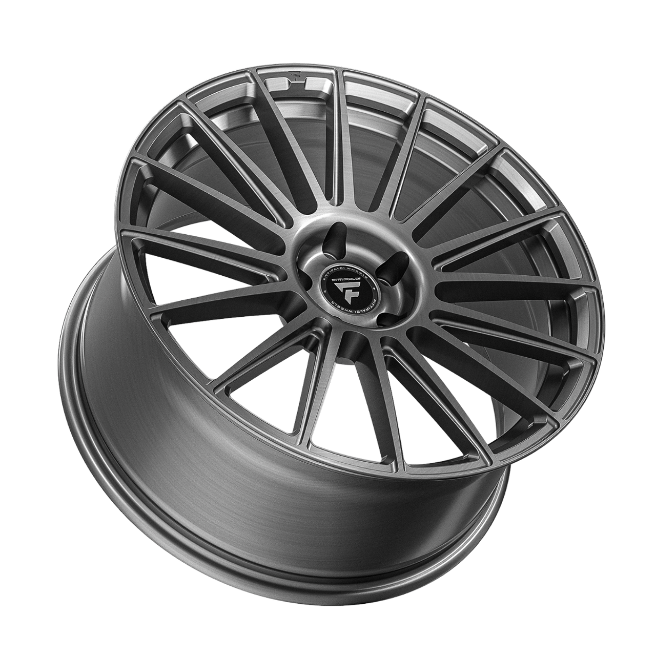 22" Fittipaldi 363BS 22x9.5 Brushed Silver 5x112 Wheel 45mm Rim