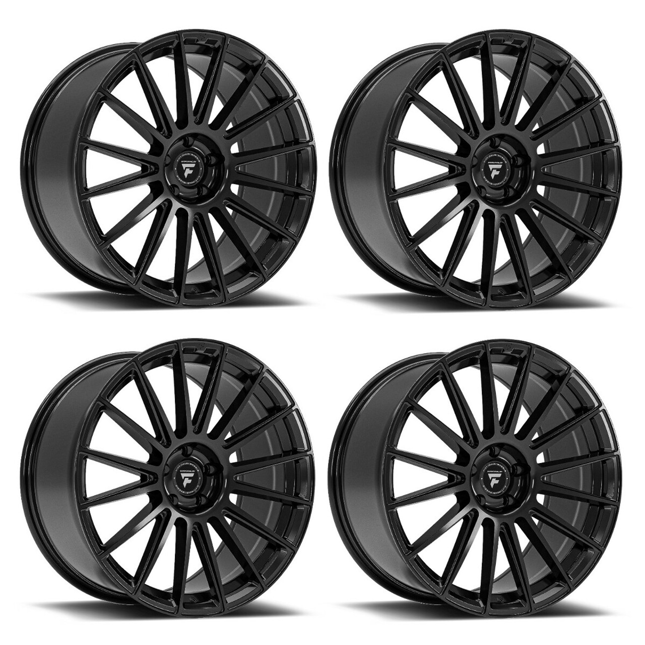 Set 4 20" Fittipaldi 363B 20x9.5 Gloss Black 5x112 Wheels 45mm Rims