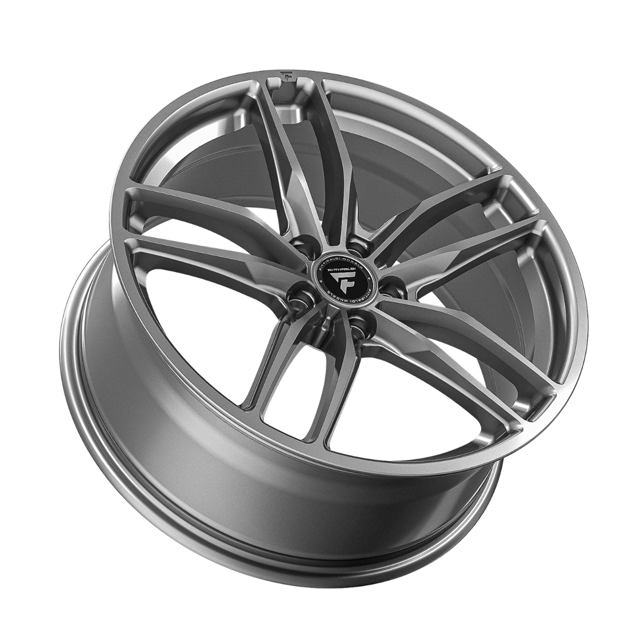 Set 4 18" Fittipaldi 361S 18x8 Brushed Silver 5x4.5 Wheels 35mm Truck Suv Rims