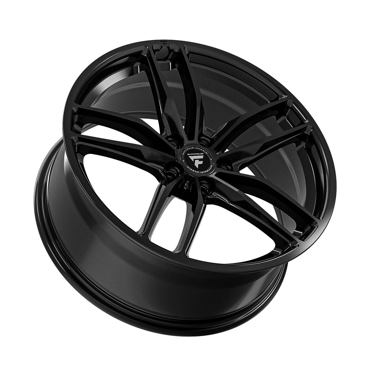 18" Fittipaldi 361B 18x8 Gloss Black 5x4.5 Wheel 35mm Truck Suv Rim