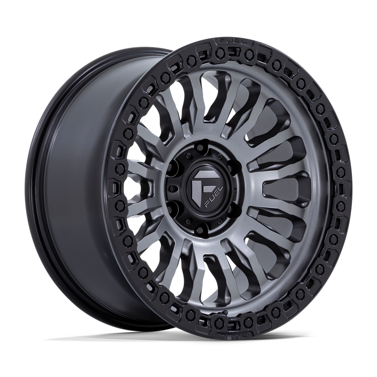 Fuel  FC857 Rincon 20x10 6x5.5 Matte Gunmetal Black Lip Wheel 20" -18mm
