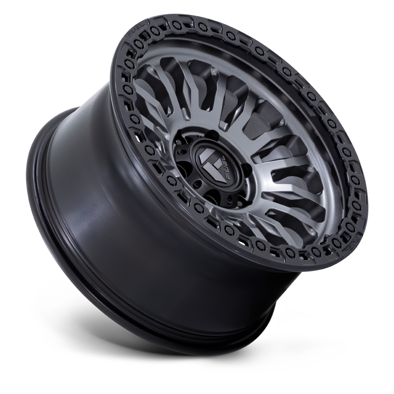 Fuel  FC857 Rincon 20x10 6x5.5 Matte Gunmetal Black Lip Wheel 20" -18mm