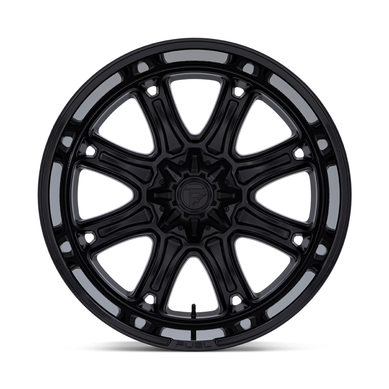 Fuel 1PC Darkstar 22x9 8x170 Matte Black With Gloss Black Lip Wheel 22" 1mm Rim