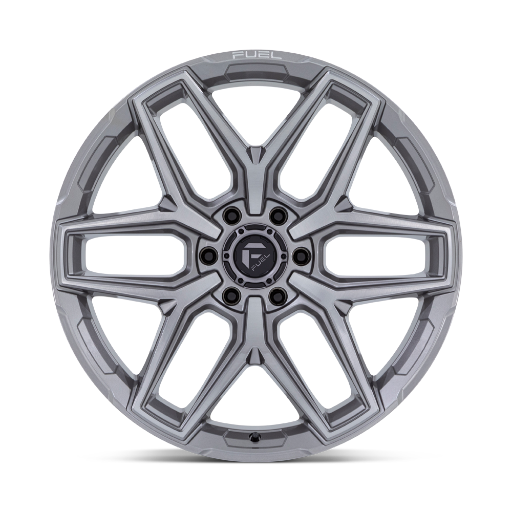 20" Fuel Flux 20x10 6x135 -18mm Wheel Platinum Wheel Lifted For Ford Lincoln Rim