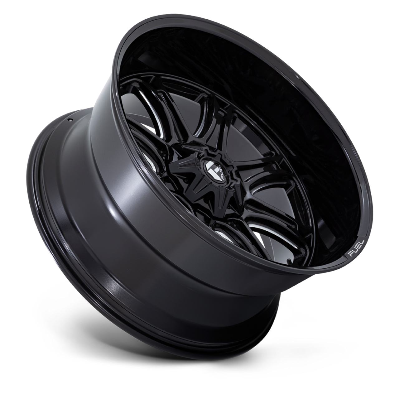 Fuel 1PC Darkstar 20x9 5x5 5x5.5 Gloss Black Milled Wheel 20" 1mm Rim