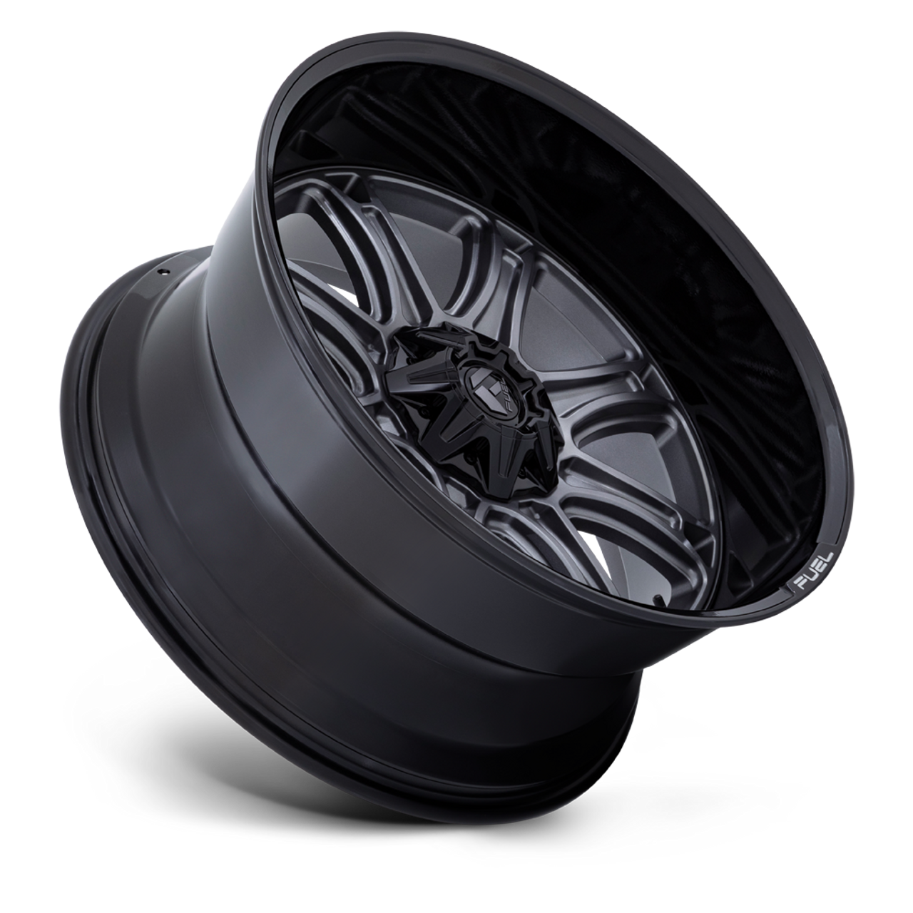 22" Fuel 1PC Darkstar 22x9 8x6.5 1mm Wheel Matte Gunmetal Black Lip Truck Rim