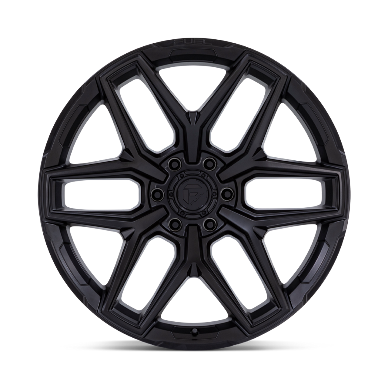 Fuel 1PC Flux 22x10 6x5.5 Blackout Wheel 22" -18mm Rim
