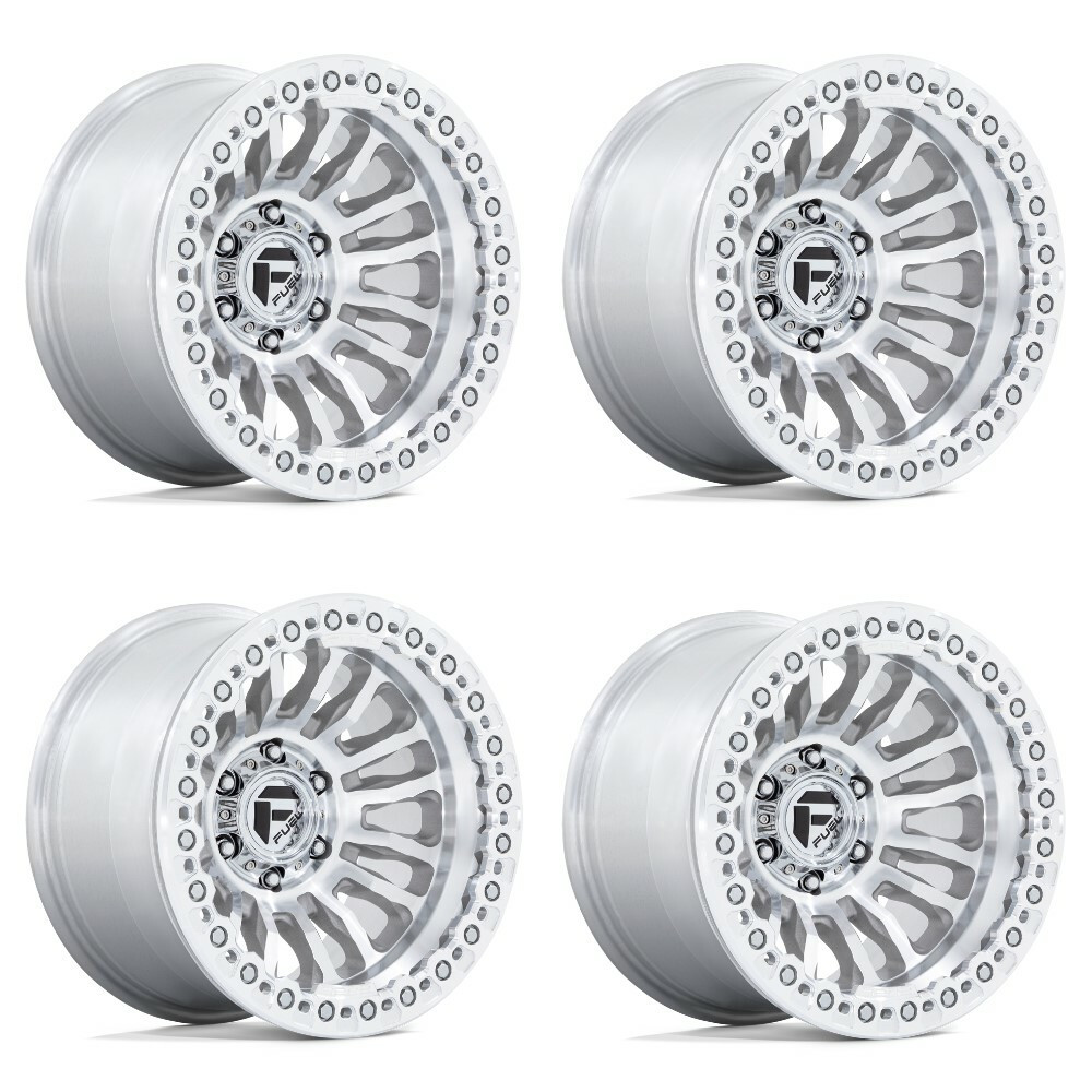 Set 4 Fuel FC125 Rincon Beadlock 17x9 8x6.5 Cast & Machined Wheels 17" -38mm