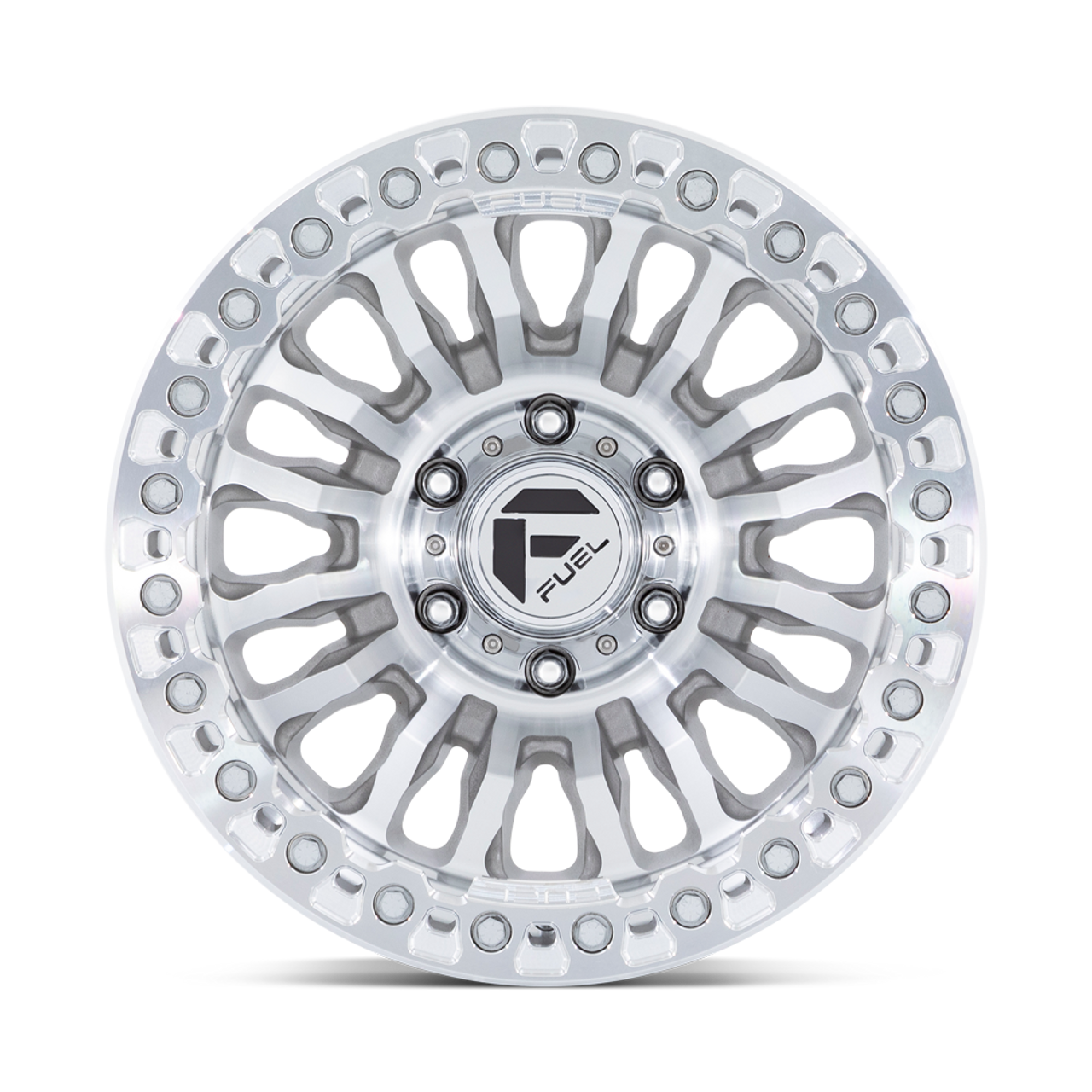 Set 4 Fuel FC125 Rincon Beadlock 20x10 8x6.5 Cast Machined Wheels 20" -48mm