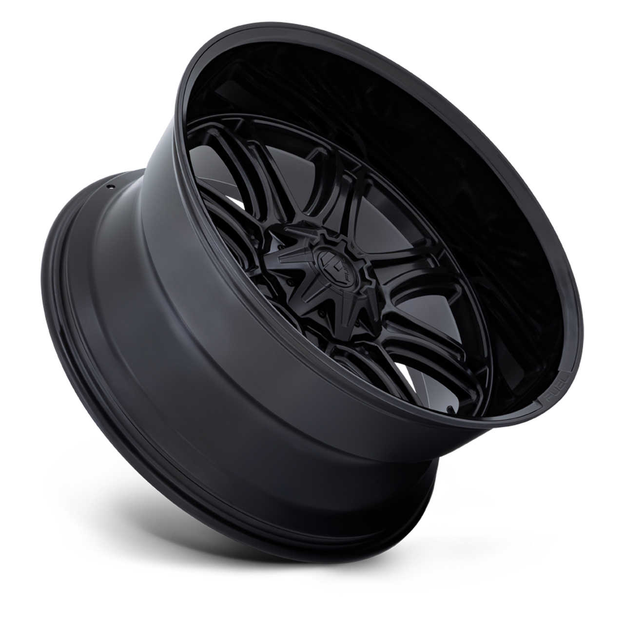 Set 4 24" Fuel Darkstar 24x12 6x135 6x5.5 -44mm Wheels Matte Black Gloss Black