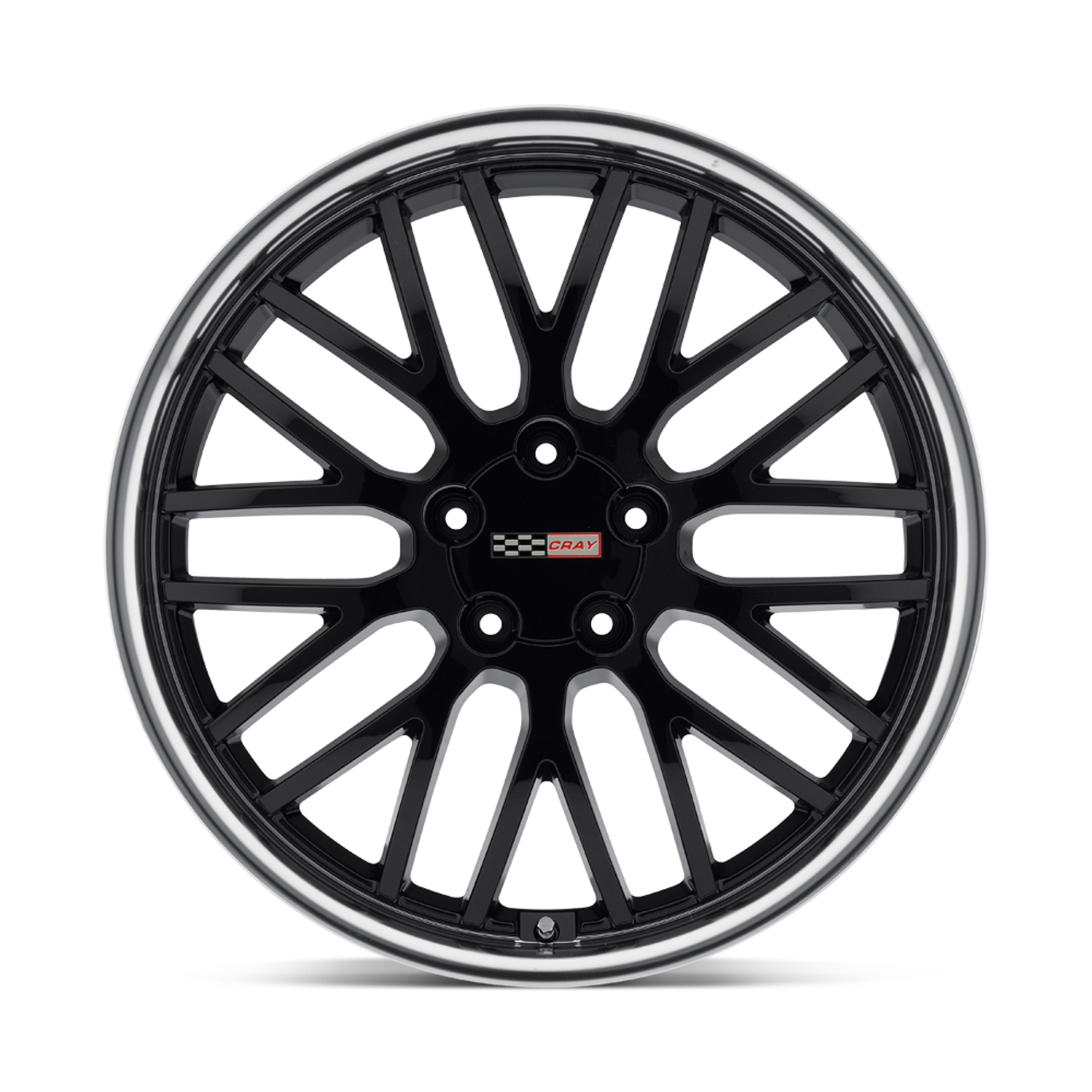 Cray Manta 19x10.5 5x4.75 Gloss Black W/ Mirror Cut Lip Wheel 19" 65mm Rim