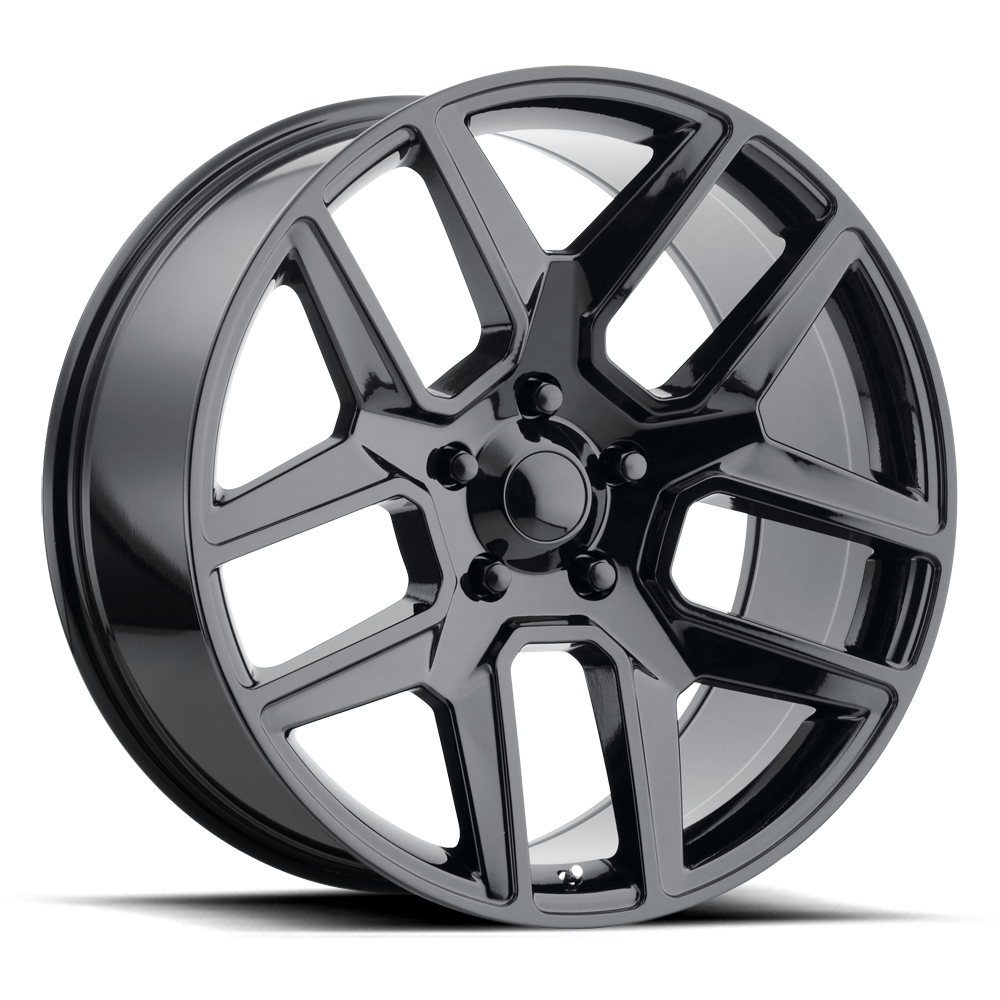 Performance Replicas PR192 22x10 6x5.5 Gloss Black Wheel 22" 25mm Rim
