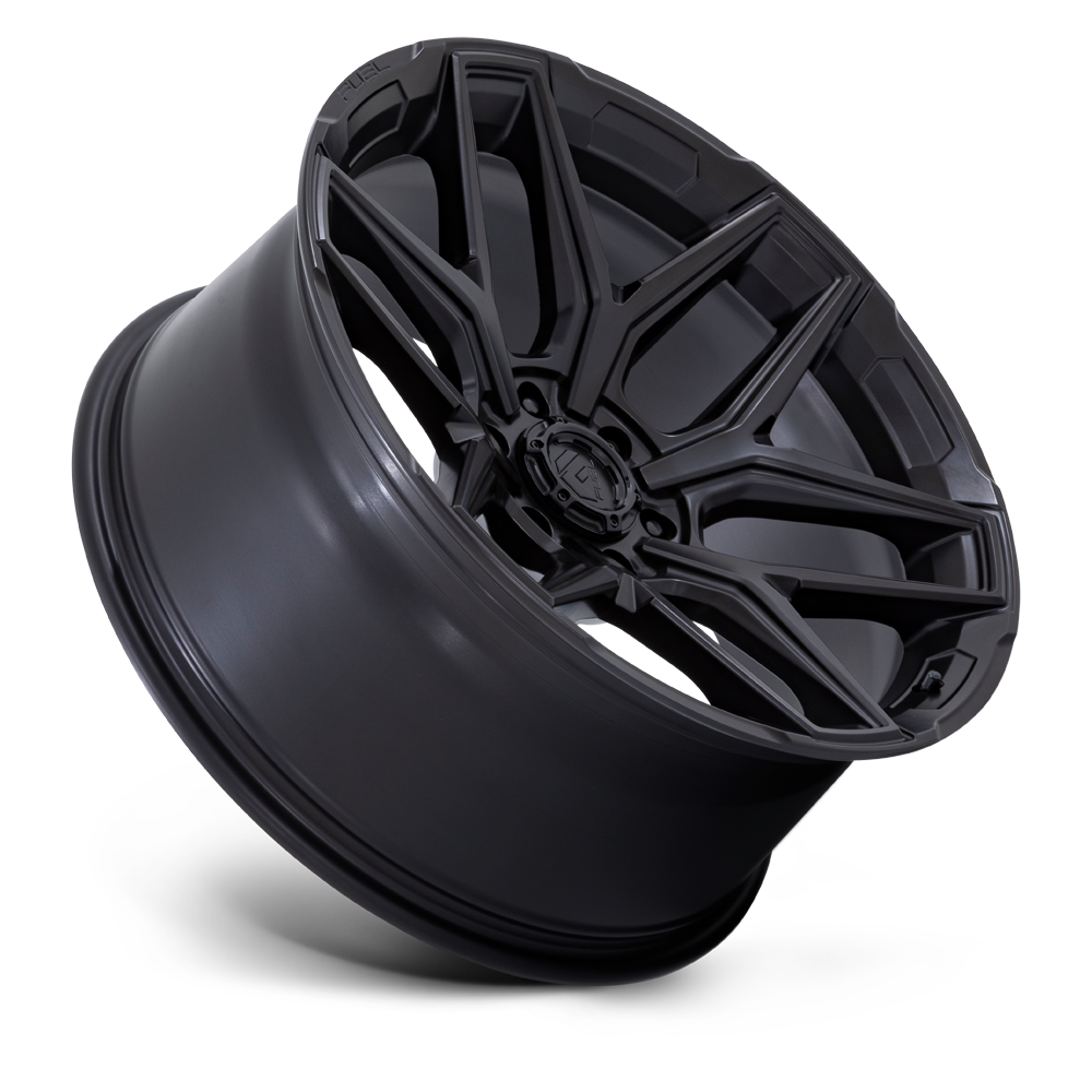 Set 4 20" Fuel Flux 20x9 6x4.5 20mm Blackout Wheels Rims