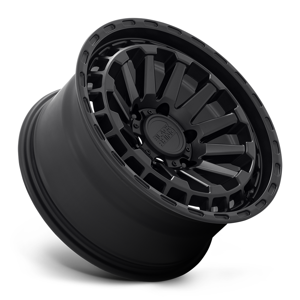 Set 4 20" Black Rhino Raid 20x9.5 6x135 Matte Black Wheels -18mm Lifted Rims