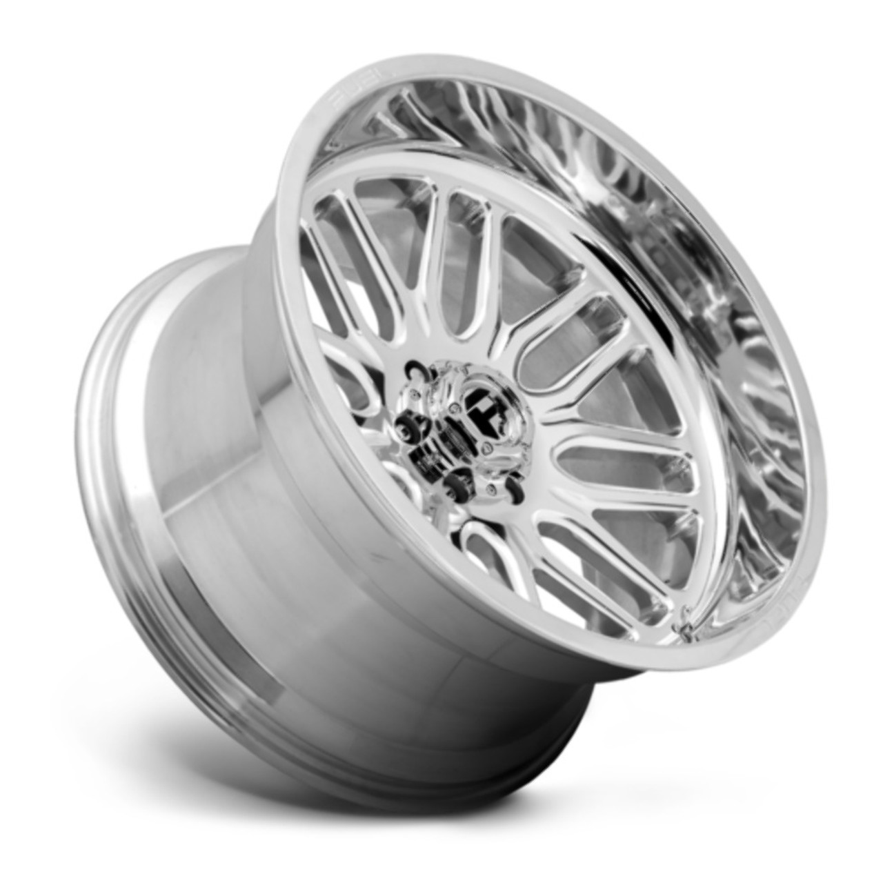 Set 4 Fuel D721 Ignite 22x12 5x5 High Luster Polished Wheels 22" -43mm Rims