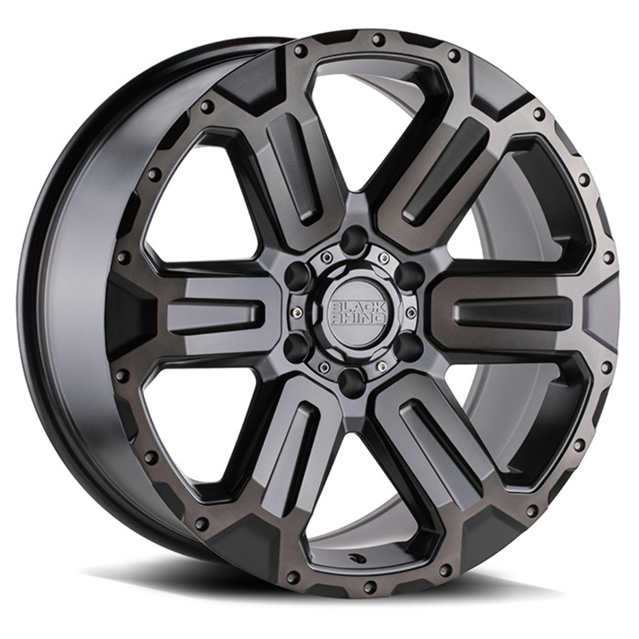 Set 4 Black Rhino Wanaka 18x9 6x5.5 Gunmetal Brushed & Gunmetal Wheels 18" 12mm
