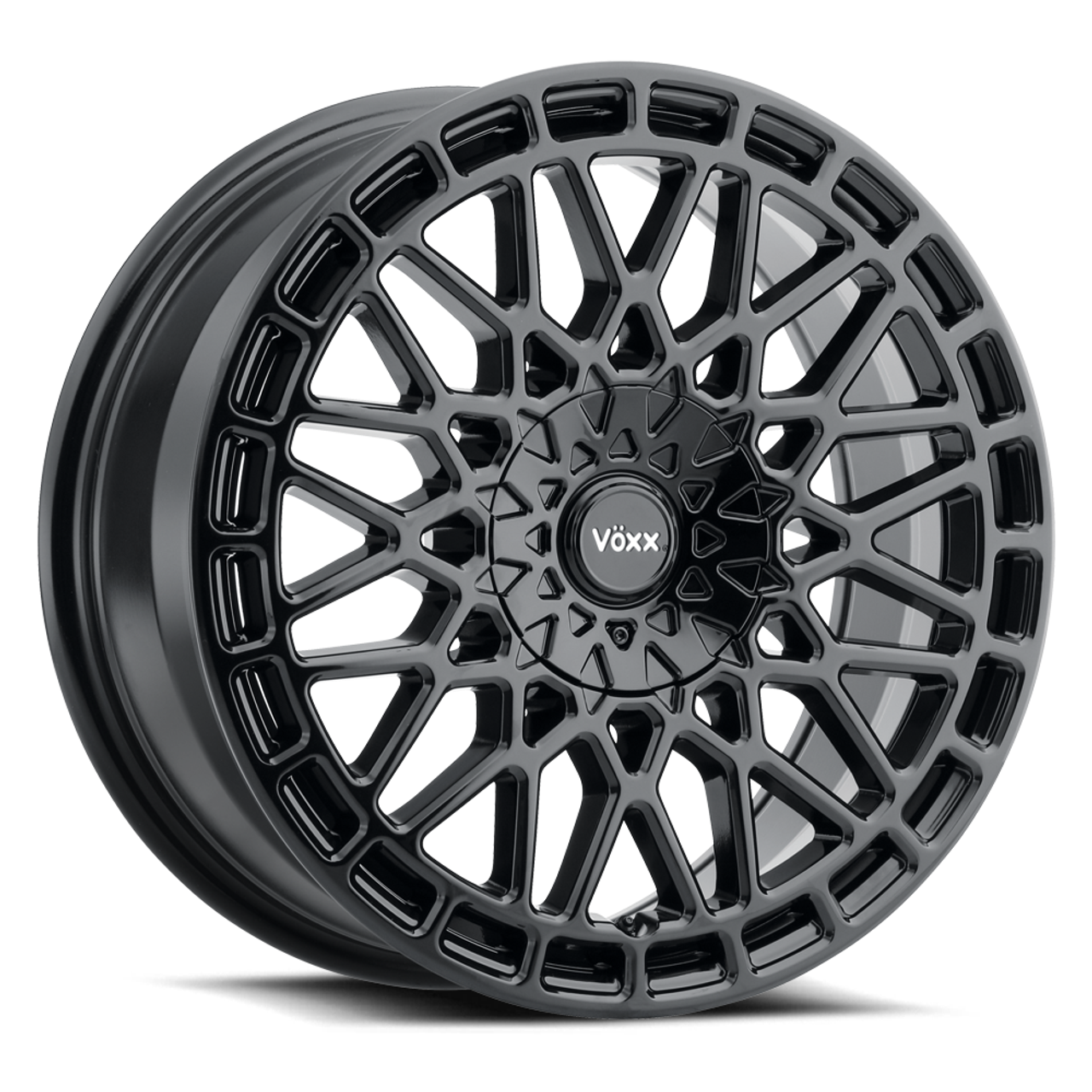 Set 4 18" Voxx V?xx Enzo Gloss Black Wheels 18x8 5x112 5x120 45mm Rims