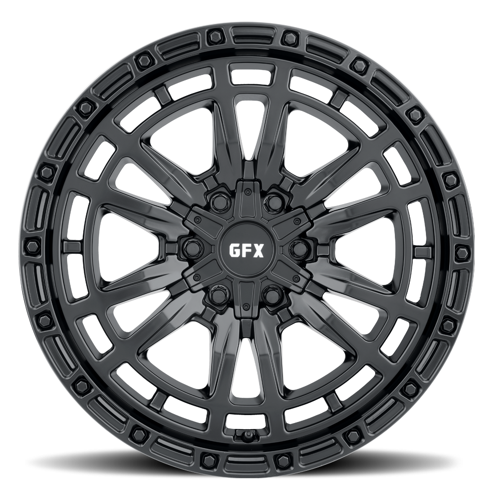 Set 4 18" Voxx G-FX TR-24 Matte Black Wheels 18x9 6x5.5 0mm Truck Suv Rims
