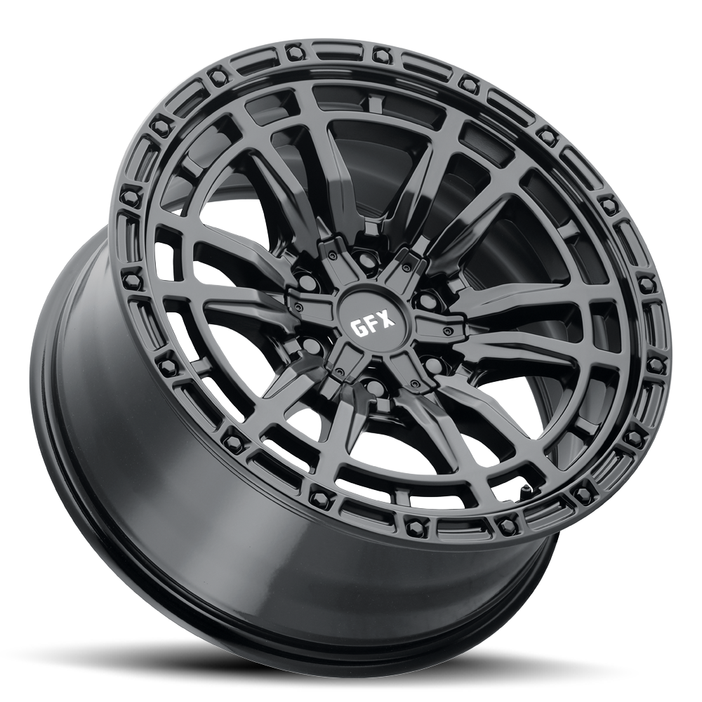 Set 4 18" Voxx G-FX TR-24 Matte Black Wheels 18x9 6x5.5 0mm Truck Suv Rims