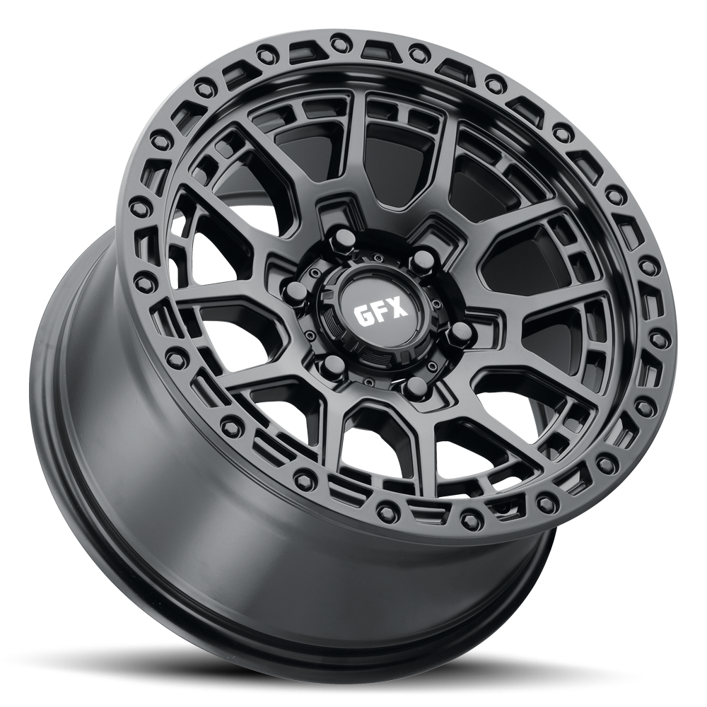 Set 4 20" Voxx G-FX TR-25 Matte Black Wheels 20x9 6x135 12mm Truck Suv Rims