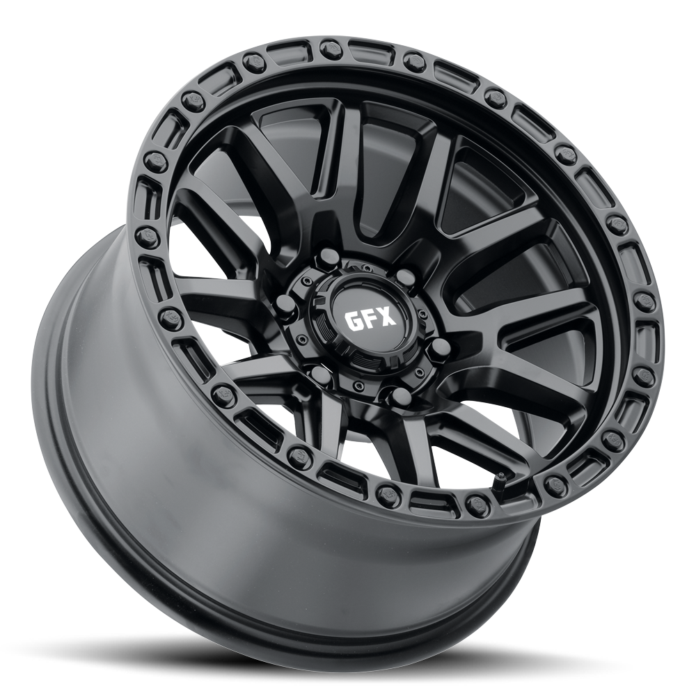Set 4 18" Voxx G-FX T26 Matte Black Wheels 18x9 6x5.5 12mm Truck Suv Rims