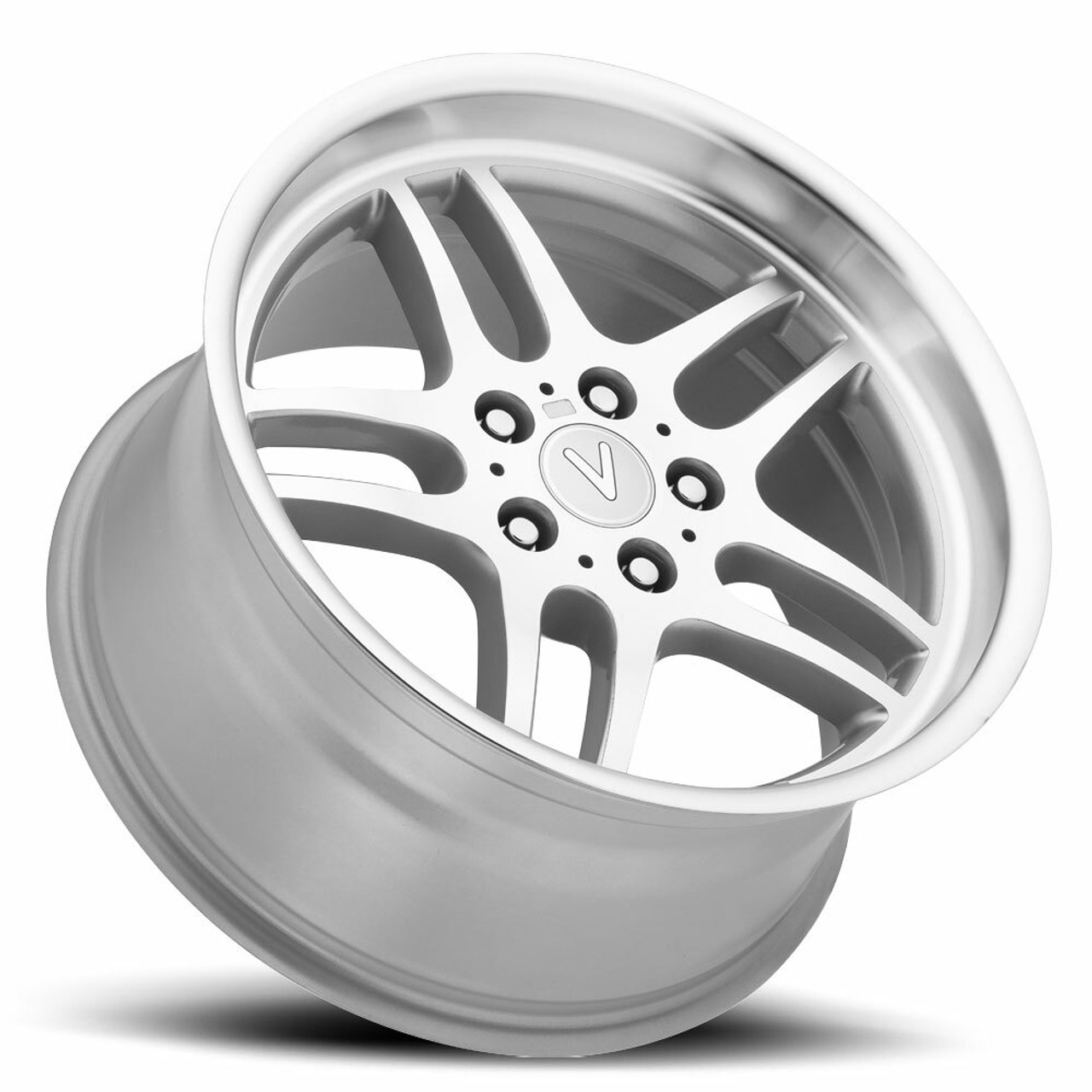 18" Voxx Replica BMW TT Silver Machined Face Wheel 18x8 5x120 13mm Rim