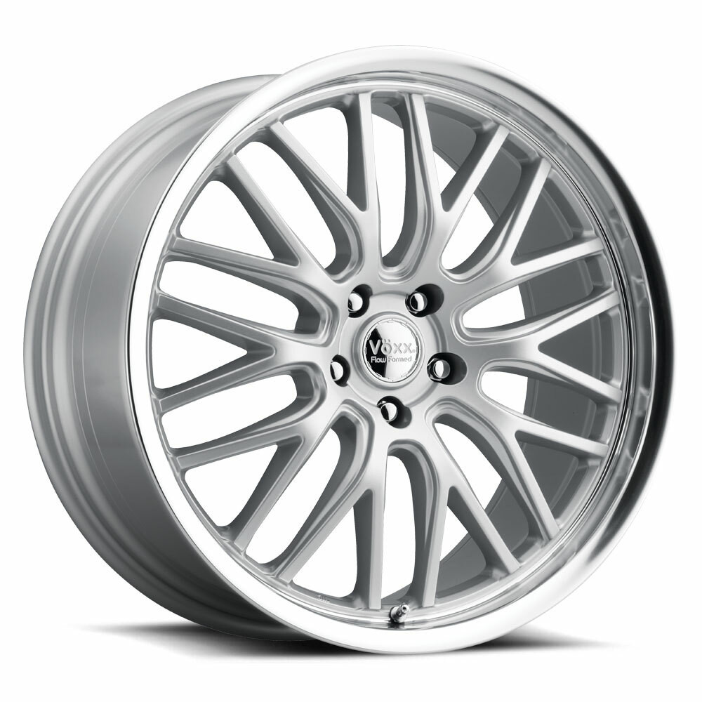 18" Voxx Masi Silver Mirror Mach Lip Wheel 18x8 5x120 45mm Rim